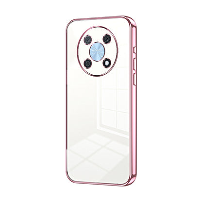Huawei Enjoy 50 Pro Transparent Fine Hole Phone Case - Crystal Clear Vacuum Plating, Anti-Fingerprint, Shock-Absorbing TPU Frame
