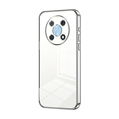 Huawei Enjoy 50 Pro Transparent Fine Hole Phone Case - Crystal Clear Vacuum Plating, Anti-Fingerprint, Shock-Absorbing TPU Frame