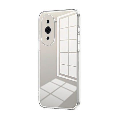 Huawei nova 10 Pro Transparent Fine Hole Phone Case - Crystal Clear Vacuum Plating, Anti-Fingerprint, Shock-Absorbing TPU Frame