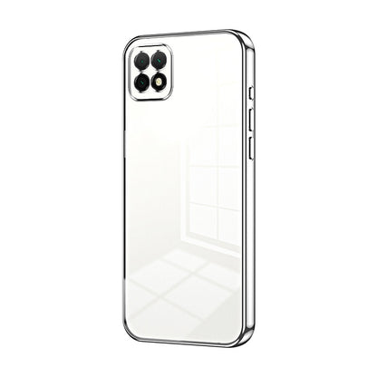 Huawei nova Y60 Transparent Fine Hole Phone Case - Crystal Clear Vacuum Plating, Anti-Fingerprint, Shock-Absorbing TPU Frame