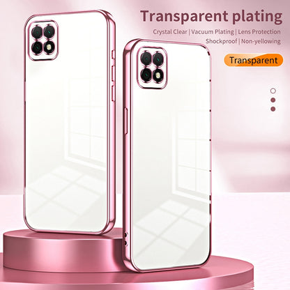 Huawei nova Y60 Transparent Fine Hole Phone Case - Crystal Clear Vacuum Plating, Anti-Fingerprint, Shock-Absorbing TPU Frame