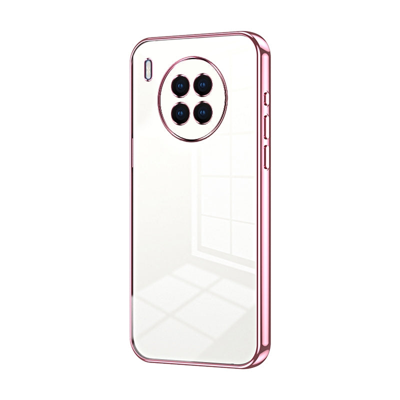 Huawei nova 8i Transparent Fine Hole Phone Case - Crystal Clear Vacuum Plating, Anti-Fingerprint, Shock-Absorbing TPU Frame