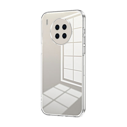 Huawei nova 8i Transparent Fine Hole Phone Case - Crystal Clear Vacuum Plating, Anti-Fingerprint, Shock-Absorbing TPU Frame