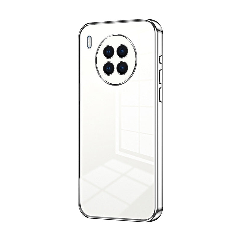 Huawei nova 8i Transparent Fine Hole Phone Case - Crystal Clear Vacuum Plating, Anti-Fingerprint, Shock-Absorbing TPU Frame