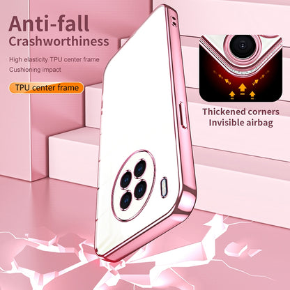 Huawei nova 8i Transparent Fine Hole Phone Case - Crystal Clear Vacuum Plating, Anti-Fingerprint, Shock-Absorbing TPU Frame