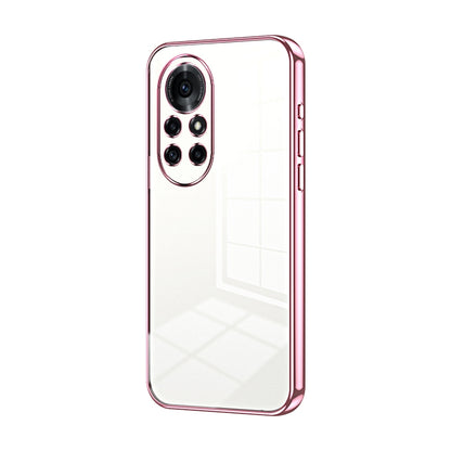 Huawei nova 8 Pro Transparent Fine Hole Phone Case - Crystal Clear Vacuum Plating, Anti-Fingerprint, Shock-Absorbing TPU Frame