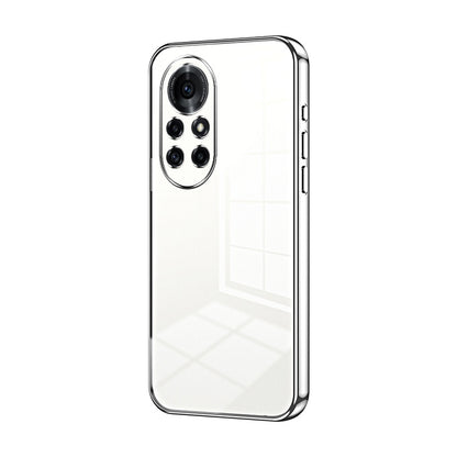 Huawei nova 8 Pro Transparent Fine Hole Phone Case - Crystal Clear Vacuum Plating, Anti-Fingerprint, Shock-Absorbing TPU Frame