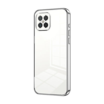 Huawei nova 8 SE Transparent Fine Hole Phone Case - Crystal Clear Vacuum Plating, Anti-Fingerprint, Shock-Absorbing TPU Frame
