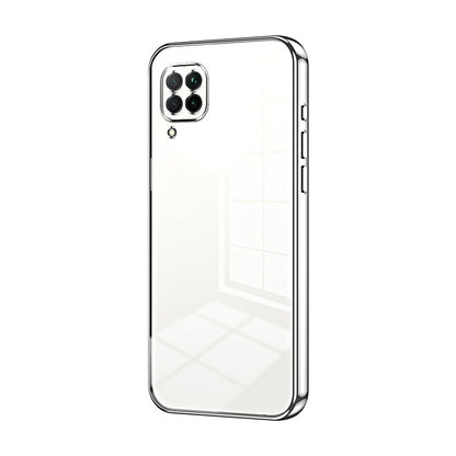 Huawei nova 6 SE Transparent Fine Hole Phone Case - Crystal Clear Vacuum Plating, Anti-Fingerprint, Shock-Absorbing TPU Frame