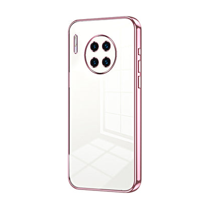 Huawei Mate 30 Pro Transparent Fine Hole Phone Case - Crystal Clear Vacuum Plating, Anti-Fingerprint, Shock-Absorbing TPU Frame