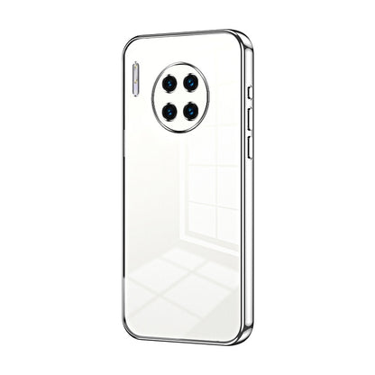 Huawei Mate 30 Pro Transparent Fine Hole Phone Case - Crystal Clear Vacuum Plating, Anti-Fingerprint, Shock-Absorbing TPU Frame