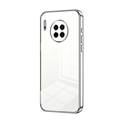 Huawei Mate 30 Transparent Fine Hole Phone Case - Crystal Clear Vacuum Plating, Anti-Fingerprint, Shock-Absorbing TPU Frame