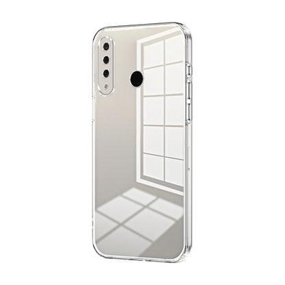 Huawei P30 lite Transparent Fine Hole Phone Case - Crystal Clear Vacuum Plating, Anti-Fingerprint, Shock-Absorbing TPU Frame