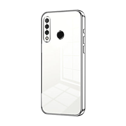 Huawei P30 lite Transparent Fine Hole Phone Case - Crystal Clear Vacuum Plating, Anti-Fingerprint, Shock-Absorbing TPU Frame