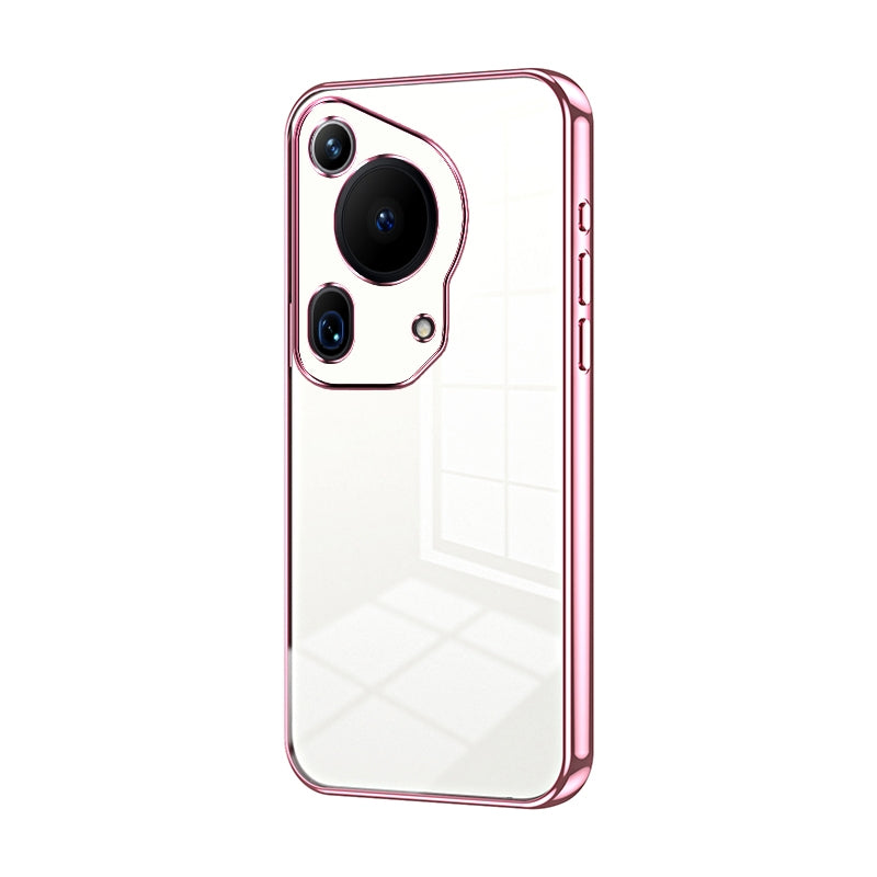 Huawei Pura 70 Ultra Transparent Fine Hole Phone Case - Crystal Clear Vacuum Plating, Anti-Fingerprint, Shock-Absorbing TPU Frame
