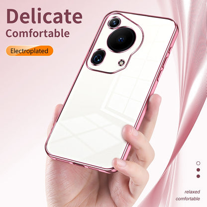 Huawei Pura 70 Ultra Transparent Fine Hole Phone Case - Crystal Clear Vacuum Plating, Anti-Fingerprint, Shock-Absorbing TPU Frame