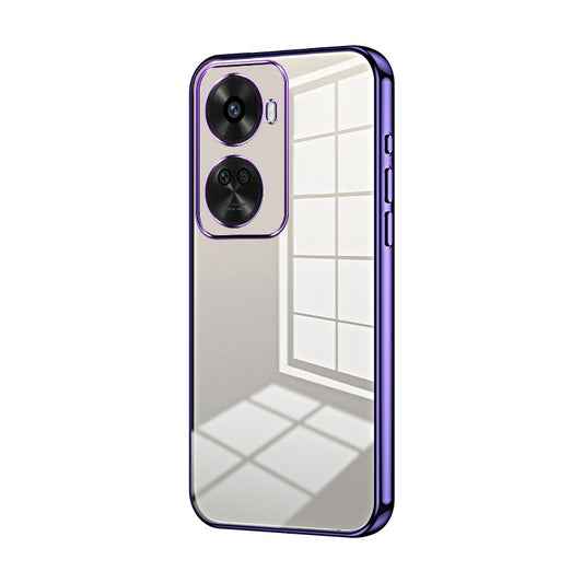 Huawei nova 12 SE Transparent Fine Hole Phone Case - Crystal Clear Vacuum Plating, Anti-Fingerprint, Shock-Absorbing TPU Frame