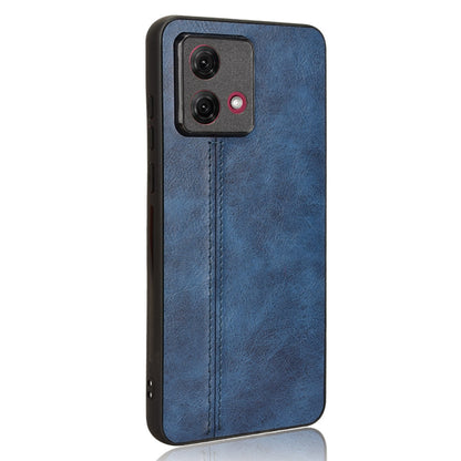 Motorola Moto G84 5G Cow Pattern Sewing Back Cover Phone Case - Premium PU Leather Texture PC + TPU Shockproof Protective Case, Scratch Resistant Slim Lightweight Anti-Fingerprint Full Coverage Mobile Cover