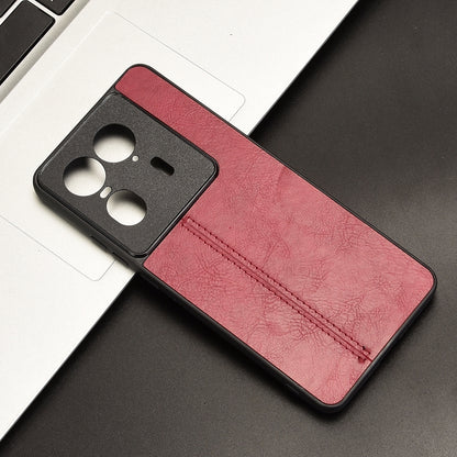Motorola X50 Ultra Cow Pattern Sewing Back Cover Phone Case - Premium PU Leather Texture PC + TPU Shockproof Protective Case, Scratch Resistant Slim Lightweight Anti-Fingerprint Full Coverage Mobile Cover