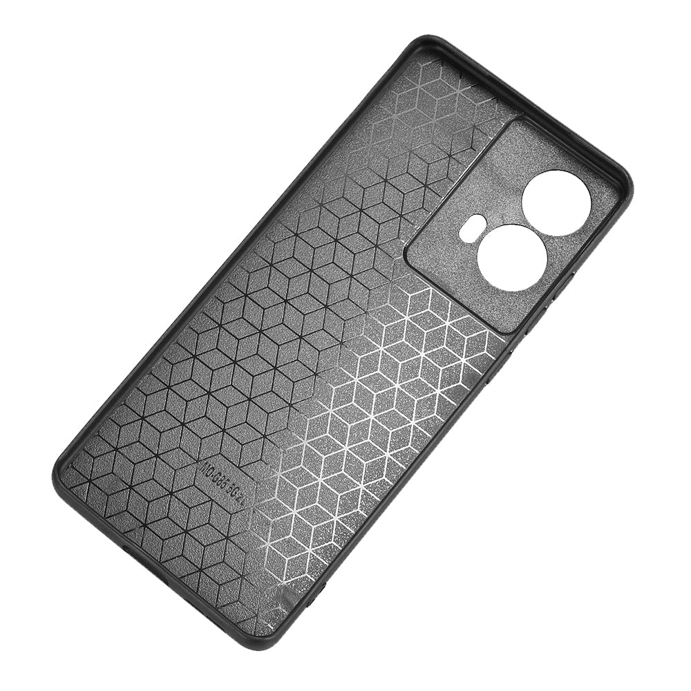Motorola G85 5G Cow Pattern Sewing Back Cover Phone Case - Premium PU Leather Texture PC + TPU Shockproof Protective Case, Scratch Resistant Slim Lightweight Anti-Fingerprint Full Coverage Mobile Cover