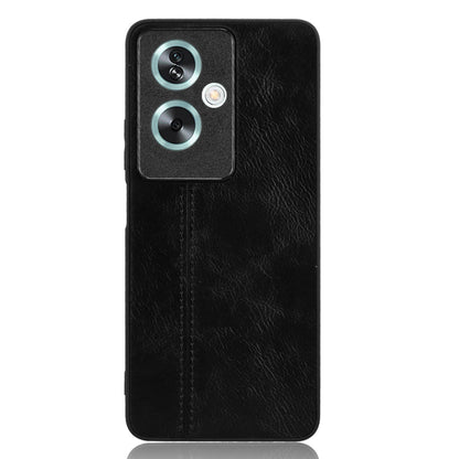 OPPO A79 5G Cow Pattern Sewing Back Cover Phone Case - Premium PU Leather Texture PC + TPU Shockproof Protective Case, Scratch Resistant Slim Lightweight Anti-Fingerprint Full Coverage Mobile Cover