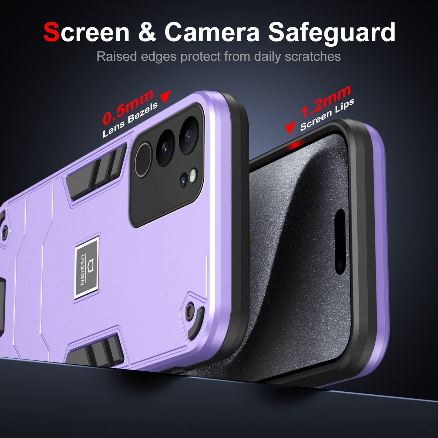 vivo V29 5G 2 in 1 Shockproof Phone Case, Rugged TPU+PC, Oil-Proof & Fingerprint Resistant, with Magnet-Ready