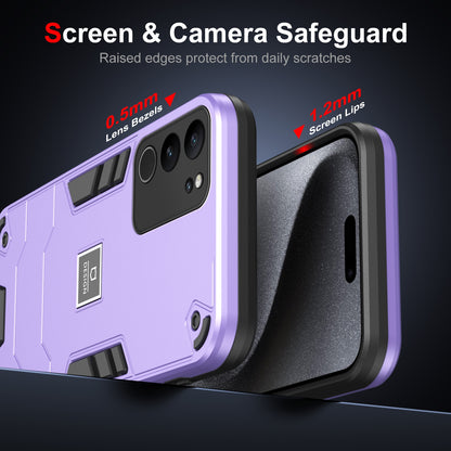 vivo V29 5G 2 in 1 Shockproof Phone Case, Rugged TPU+PC, Oil-Proof & Fingerprint Resistant, with Magnet-Ready