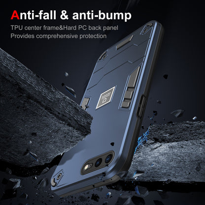 iPhone 8 Plus 2 in 1 Shockproof Phone Case, Rugged TPU+PC, Oil-Proof & Fingerprint Resistant, with Magnet-Ready