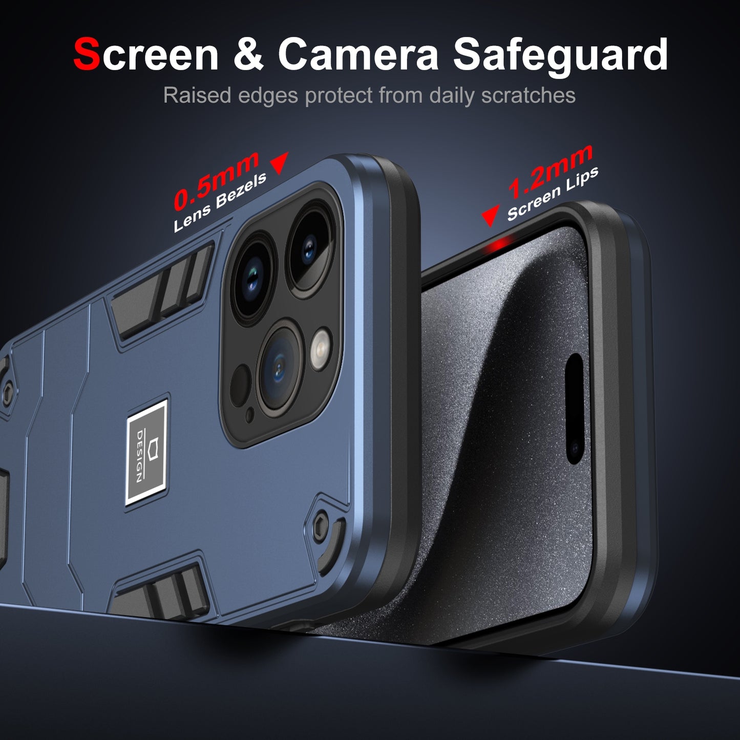 iPhone 14 Pro 2 in 1 Shockproof Phone Case, Rugged TPU+PC, Oil-Proof & Fingerprint Resistant, with Magnet-Ready