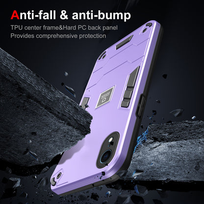 iPhone XR 2 in 1 Shockproof Phone Case, Rugged TPU+PC, Oil-Proof & Fingerprint Resistant, with Magnet-Ready
