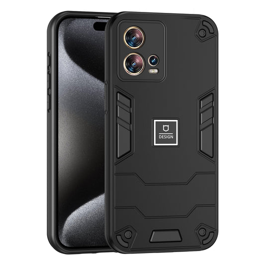 Motorola Edge 30 Fusion 2 in 1 Shockproof Phone Case, Rugged TPU+PC, Oil-Proof & Fingerprint Resistant, with Magnet-Ready