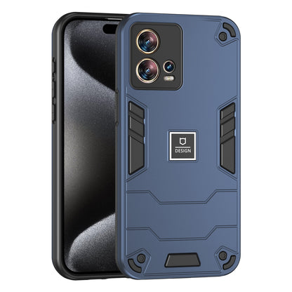 Motorola Edge 30 Fusion 2 in 1 Shockproof Phone Case, Rugged TPU+PC, Oil-Proof & Fingerprint Resistant, with Magnet-Ready