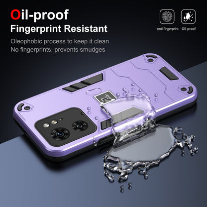 Motorola Edge 40 2 in 1 Shockproof Phone Case, Rugged TPU+PC, Oil-Proof & Fingerprint Resistant, with Magnet-Ready