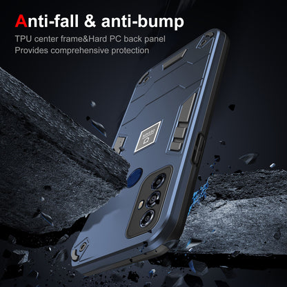 Motorola Moto G Play 2023 2 in 1 Shockproof Phone Case, Rugged TPU+PC, Oil-Proof & Fingerprint Resistant, with Magnet-Ready