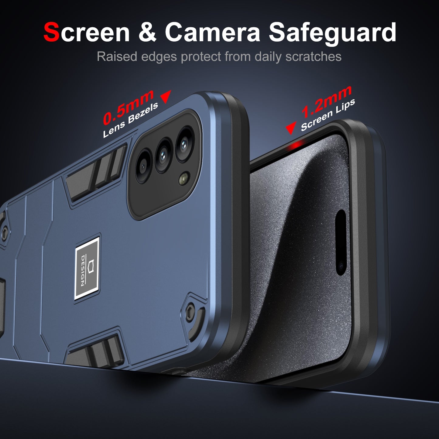 Motorola Moto G52 2 in 1 Shockproof Phone Case, Rugged TPU+PC, Oil-Proof & Fingerprint Resistant, with Magnet-Ready