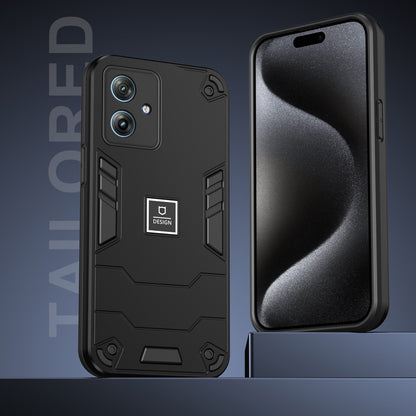 Motorola Moto G 2023 5G 2 in 1 Shockproof Phone Case, Rugged TPU+PC, Oil-Proof & Fingerprint Resistant, with Magnet-Ready