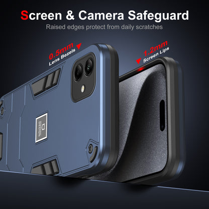 Samsung Galaxy A04 2 in 1 Shockproof Phone Case, Rugged TPU+PC, Oil-Proof & Fingerprint Resistant, with Magnet-Ready