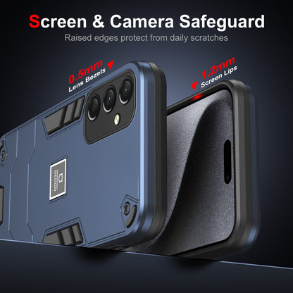 Samsung Galaxy A24 4G 2 in 1 Shockproof Phone Case, Rugged TPU+PC, Oil-Proof & Fingerprint Resistant, with Magnet-Ready