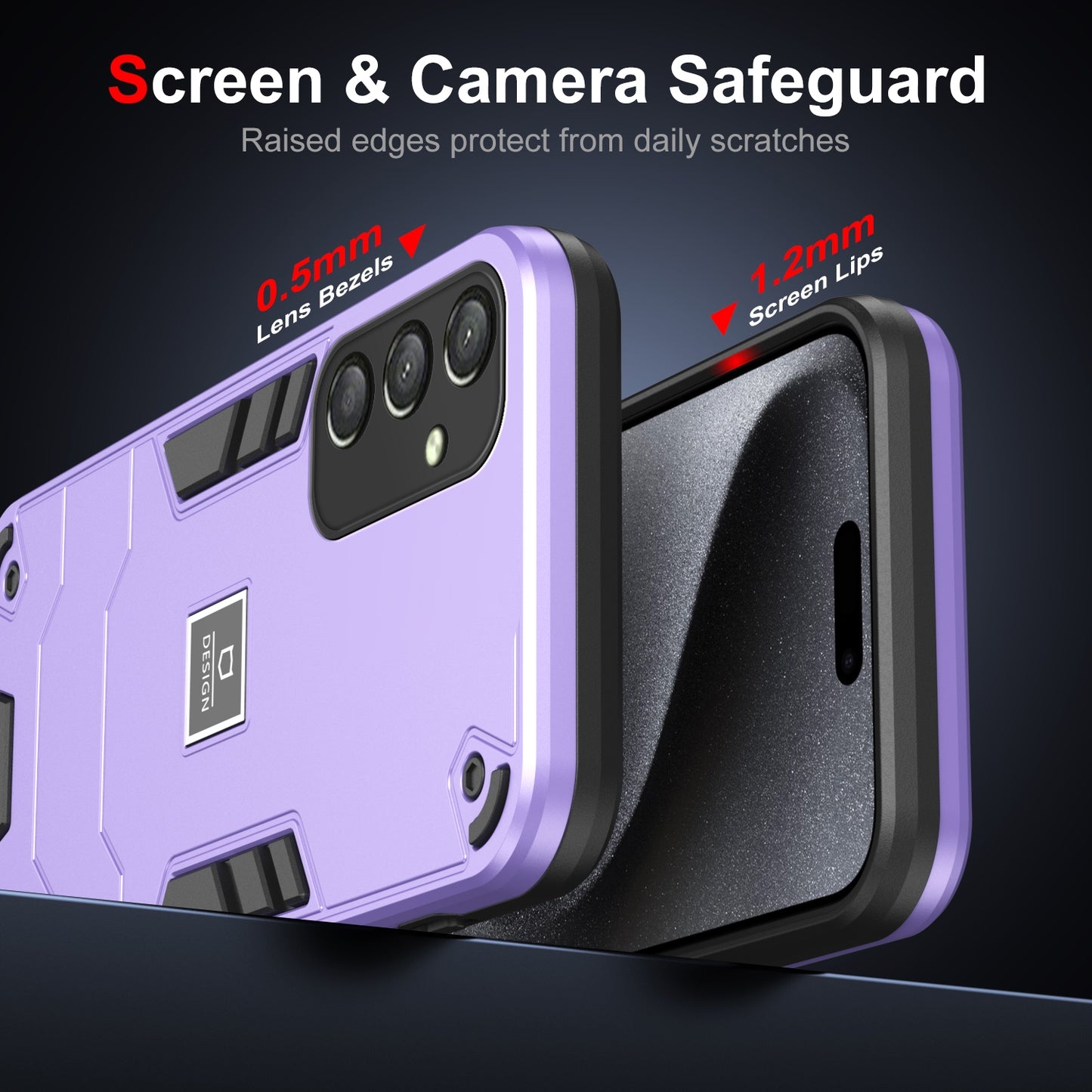 Samsung Galaxy A25 Asia-Pacific 1.61 2 in 1 Shockproof Phone Case, Rugged TPU+PC, Oil-Proof & Fingerprint Resistant, with Magnet-Ready