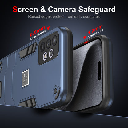 Samsung Galaxy A32 2 in 1 Shockproof Phone Case, Rugged TPU+PC, Oil-Proof & Fingerprint Resistant, with Magnet-Ready