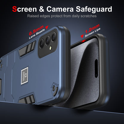 Samsung Galaxy A34 5G 2 in 1 Shockproof Phone Case, Rugged TPU+PC, Oil-Proof & Fingerprint Resistant, with Magnet-Ready