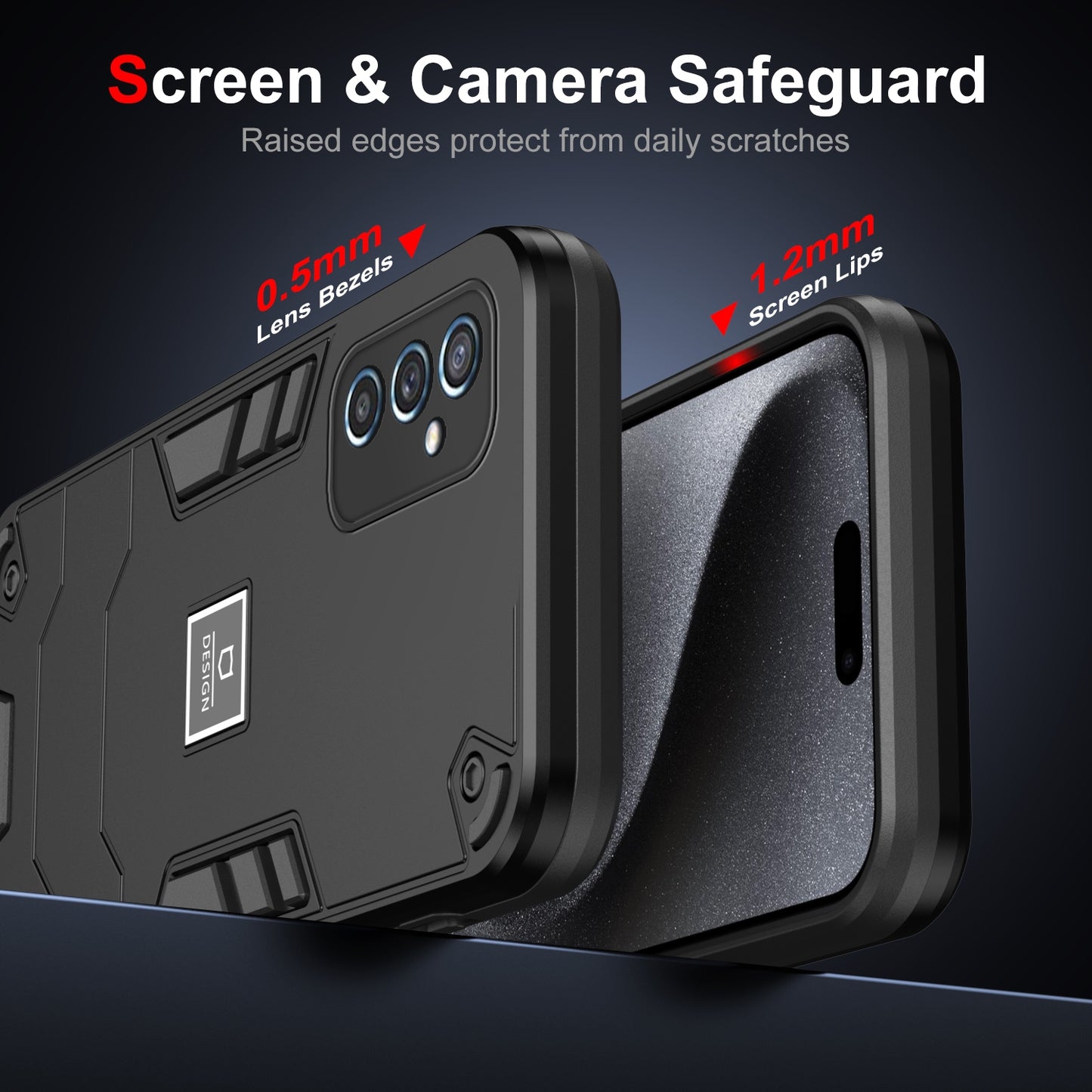 Samsung Galaxy M52 5G 2 in 1 Shockproof Phone Case, Rugged TPU+PC, Oil-Proof & Fingerprint Resistant, with Magnet-Ready