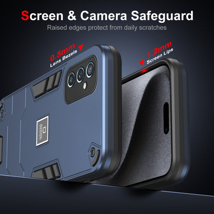 Samsung Galaxy M52 5G 2 in 1 Shockproof Phone Case, Rugged TPU+PC, Oil-Proof & Fingerprint Resistant, with Magnet-Ready