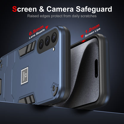 Samsung Galaxy S23 5G 2 in 1 Shockproof Phone Case, Rugged TPU+PC, Oil-Proof & Fingerprint Resistant, with Magnet-Ready