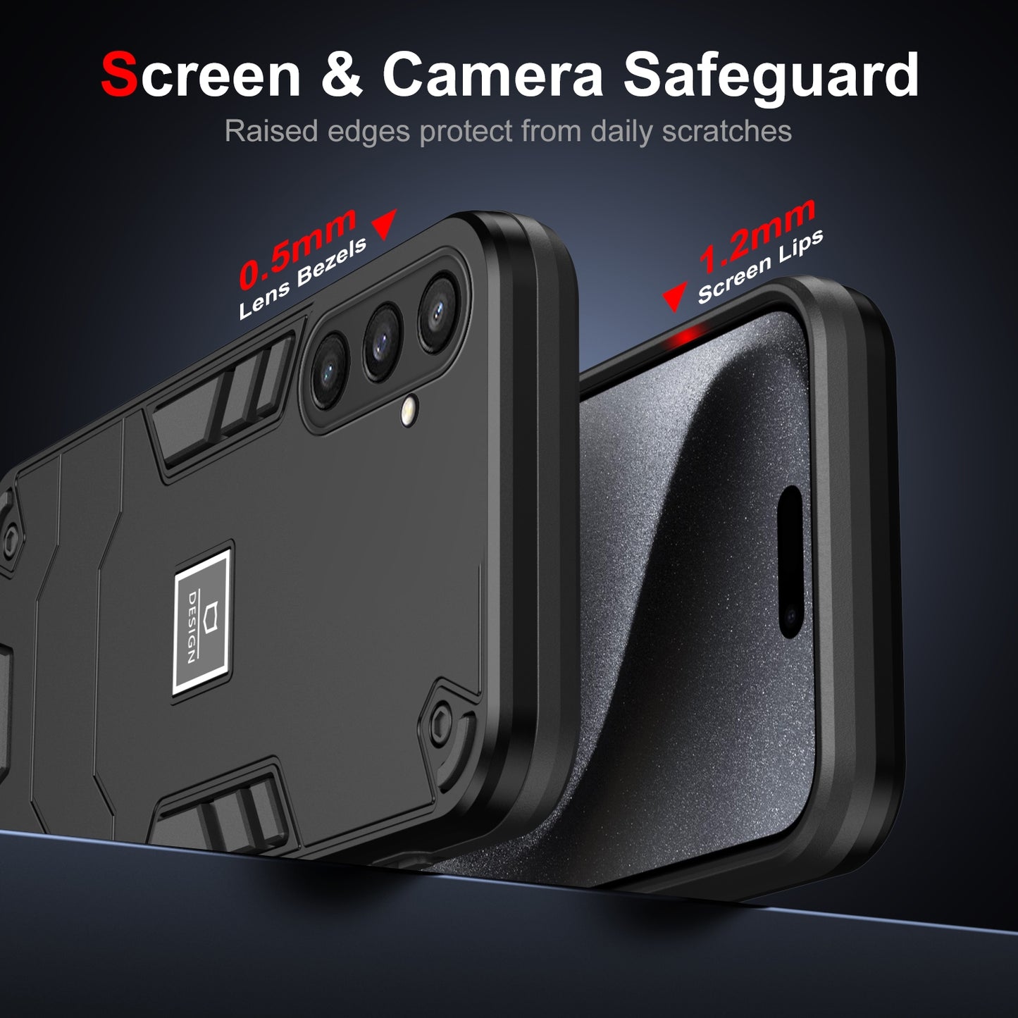 Samsung Galaxy S23 FE 5G 2 in 1 Shockproof Phone Case, Rugged TPU+PC, Oil-Proof & Fingerprint Resistant, with Magnet-Ready