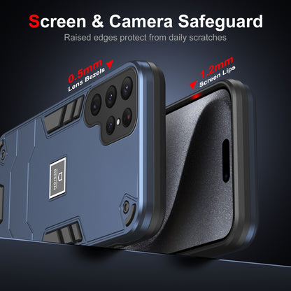 Samsung Galaxy S23 Ultra 5G 2 in 1 Shockproof Phone Case, Rugged TPU+PC, Oil-Proof & Fingerprint Resistant, with Magnet-Ready