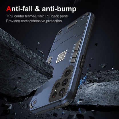 Samsung Galaxy S23 Ultra 5G 2 in 1 Shockproof Phone Case, Rugged TPU+PC, Oil-Proof & Fingerprint Resistant, with Magnet-Ready