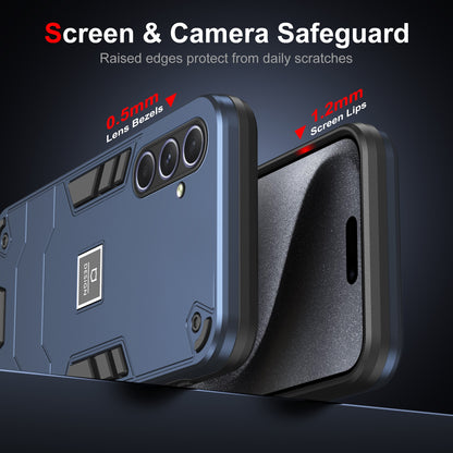 Samsung Galaxy A55 2 in 1 Shockproof Phone Case, Rugged TPU+PC, Oil-Proof & Fingerprint Resistant, with Magnet-Ready