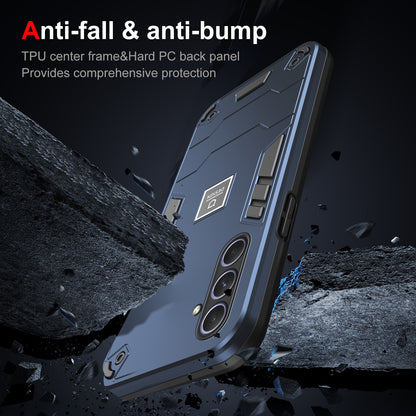 Samsung Galaxy A55 2 in 1 Shockproof Phone Case, Rugged TPU+PC, Oil-Proof & Fingerprint Resistant, with Magnet-Ready