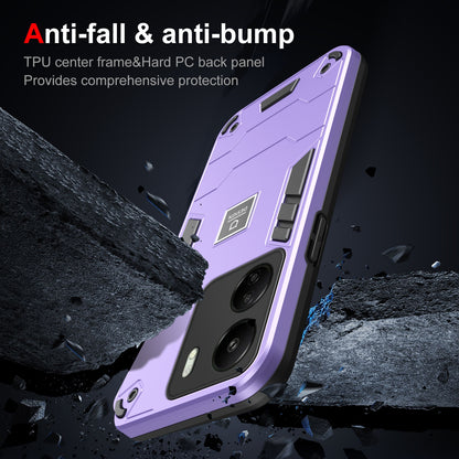 Xiaomi Redmi 13C 2 in 1 Shockproof Phone Case, Rugged TPU+PC, Oil-Proof & Fingerprint Resistant, with Magnet-Ready
